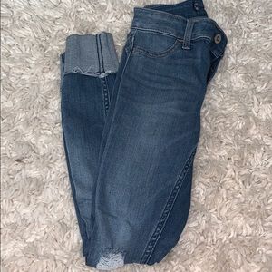 Cuffed hollister jeggings